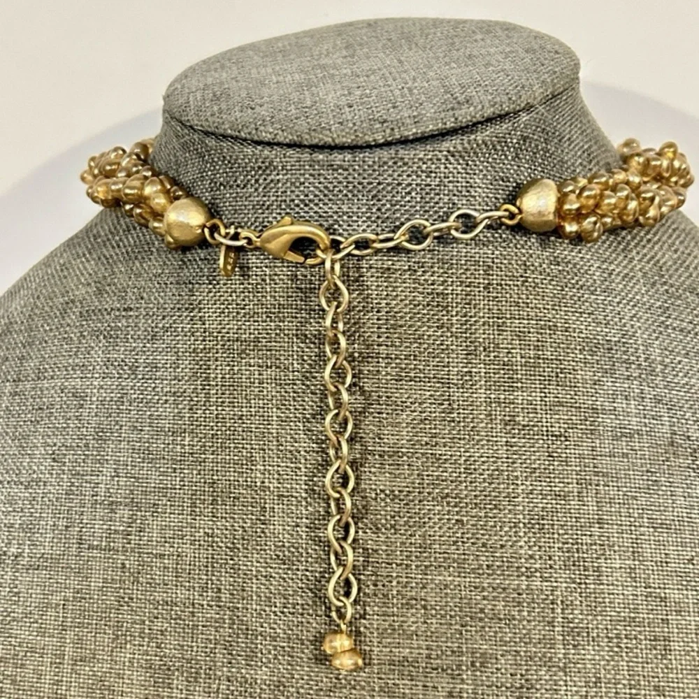 Chicos Vintage Beaded Necklace 15-19”‎